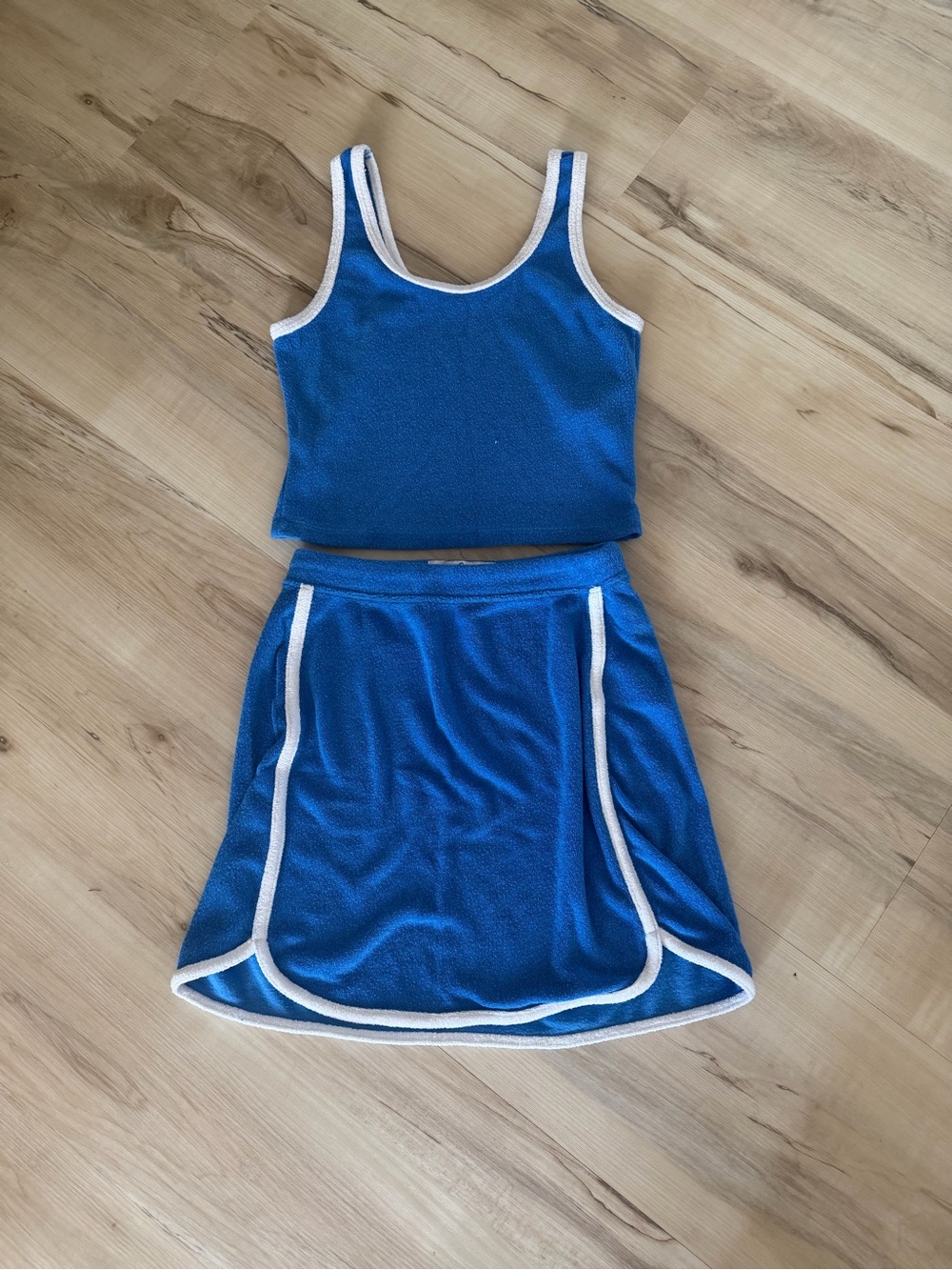 Holster towelling skirt and tank set